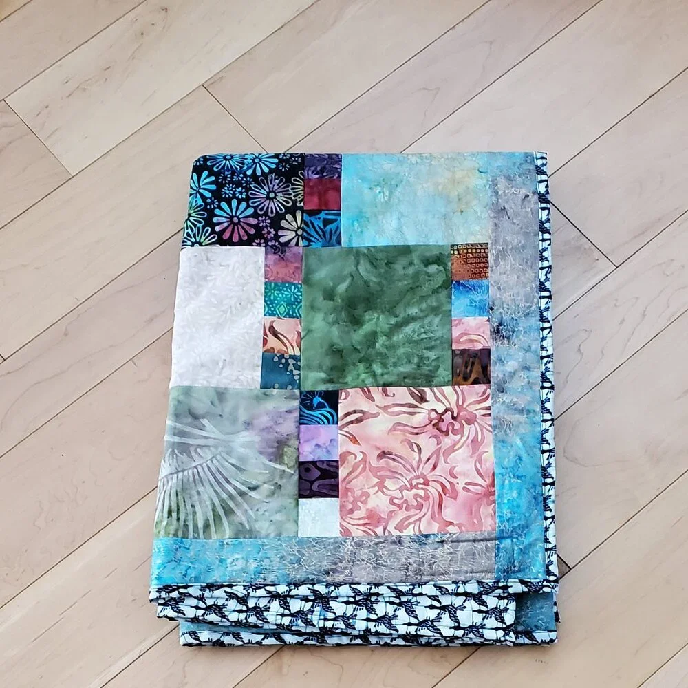 Handmade Patchwork Quilt Multicolor Not Pre-Washed 40